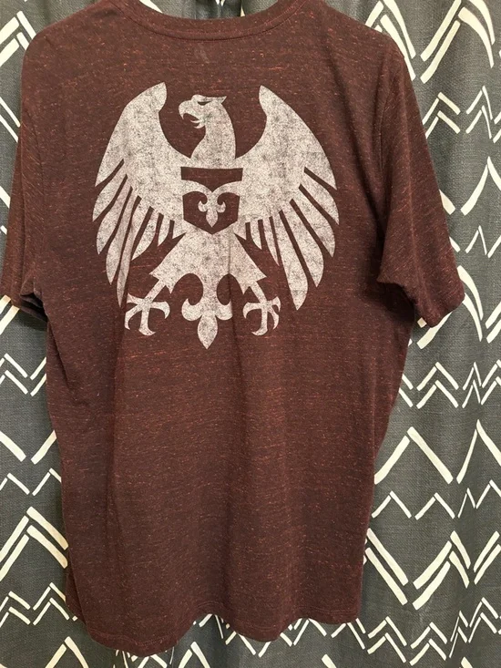 Rock Revival Maroon Heathered Short Sleeve Logo Tee - Picture 4 of 4